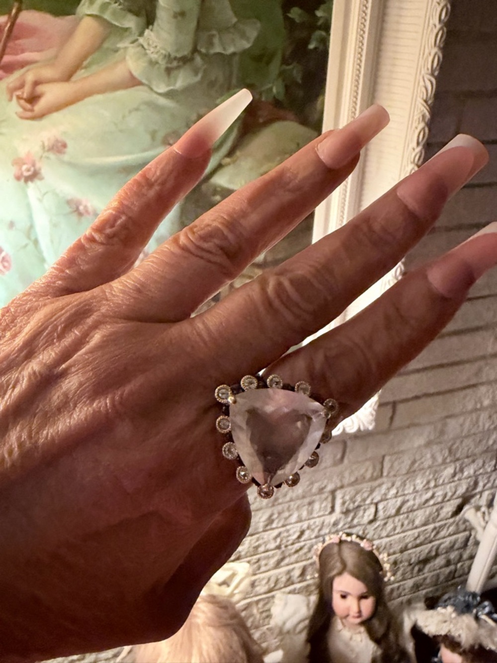 Authentic rose quartz ring - Picture 9 of 13